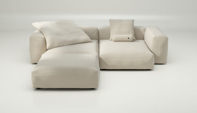 vetsak | Sofa Set 03 - pique - beige | Modular Sofa | 3.5 Seater | Big Sofa | Corner Sofa