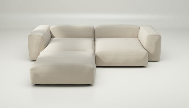 vetsak | Sofa Set 03 - pique - beige | Modular Sofa | 3.5 Seater | Big Sofa | Corner Sofa