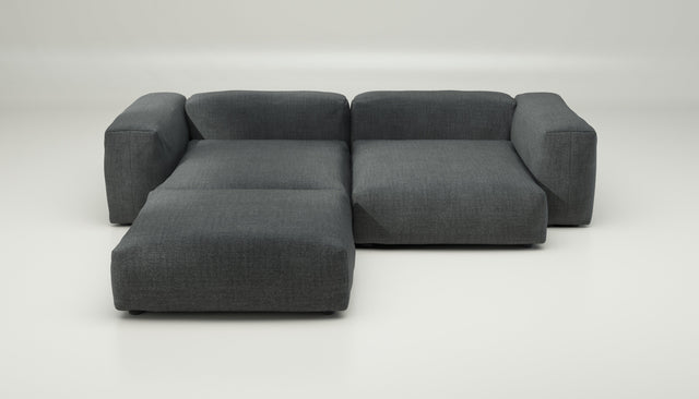 vetsak | Sofa Set 03 - pique - dark grey | Modular Sofa | 3.5 Seater | Big Sofa | Corner Sofa