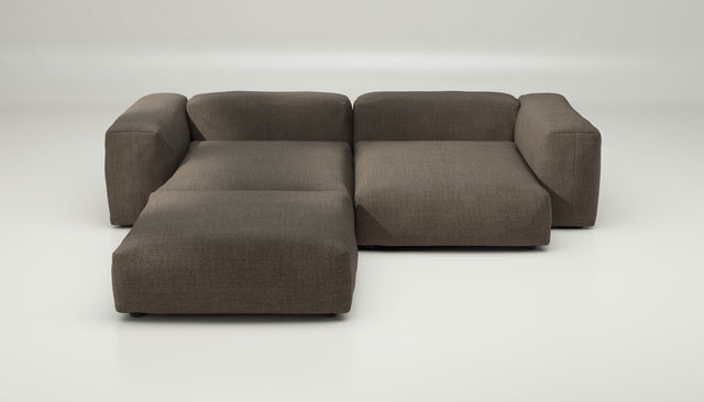 vetsak | Sofa Set 03 - pique - taupe | Sofa Modulable | 3.5 Places | Grand Sofa | Sofa d'angle