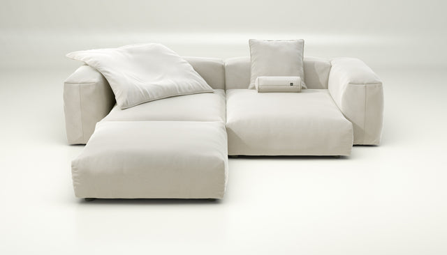 vetsak | Sofa Set 03 - suave - pearl | Sofa Modulable | 3.5 Places | Grand Sofa | Sofa d'angle