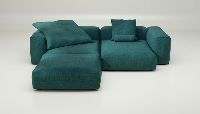 vetsak | Sofa Set 03 - pique - cedar | Sofa Modulable | 3.5 Places | Grand Sofa | Sofa d'angle
