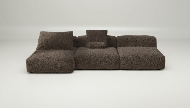 vetsak | Sofa Set 04 - doodle - cacao | Sofa Modulable | 5 Places | Grand Sofa