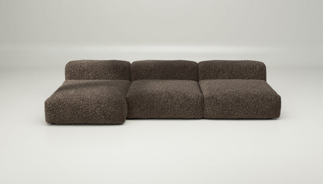 vetsak | Sofa Set 04 - doodle - cacao | Sofa Modulable | 5 Places | Grand Sofa