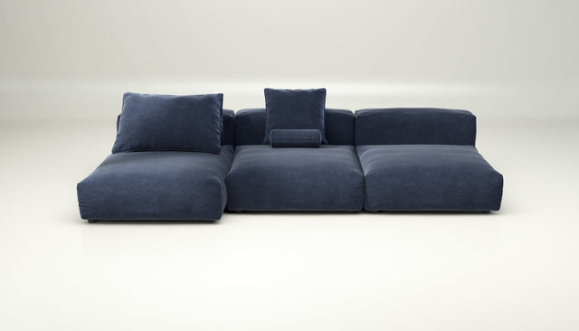 vetsak | Sofa Set 04 - suave - navy | Sofa Modulable | 5 Places | Grand Sofa