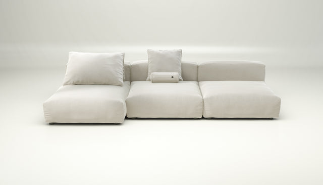 vetsak | Sofa Set 04 - suave - pearl | Sofa Modulable | 5 Places | Grand Sofa