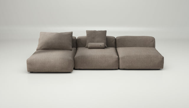 vetsak | Sofa Set 04 - Pique - Stone | Modular Sofa | 5 Seater | Big Sofa
