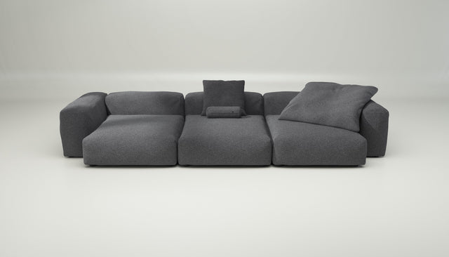 vetsak | Sofa Set 05 - loop loop - anthracite | Modular Sofa | 5 Seater | Big Sofa | Corner Sofa