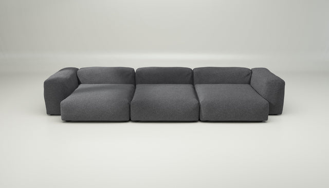 vetsak | Sofa Set 05 - loop loop - anthracite | Modular Sofa | 5 Seater | Big Sofa | Corner Sofa