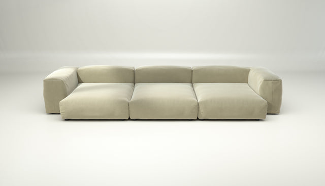 vetsak | Sofa Set 05 - suave - clay | Sofa Modulable | 5 Places | Grand Sofa | Sofa d'angle
