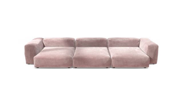vetsak | Sofa Set 05 - Cord Velour - Blossom | Sofa Modulable | 5 Places | Grand Sofa | Sofa d'angle