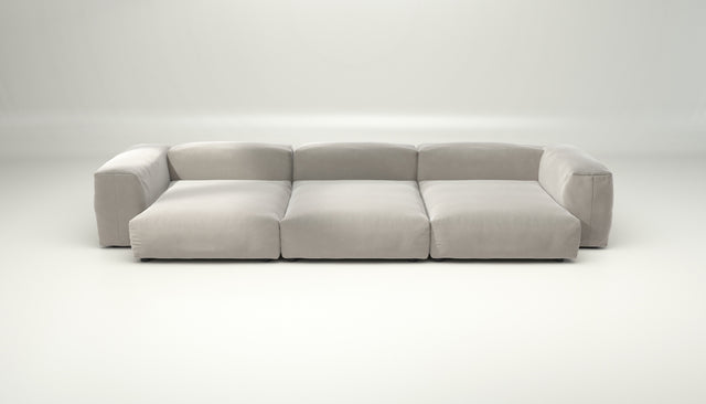 vetsak | Sofa Set 05 - Suave - Clay | Sofa Modulable | 5 Places | Grand Sofa | Sofa d'angle