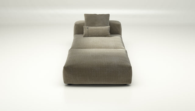 vetsak | Sofa Set 07 - Sun Lounger - cord velour - khaki | Sofa Modulable | 2 Places | Daybed | Méridienne