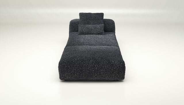 vetsak | Sofa Set 07 - Sun Lounger - doodle - dark grey | Sofa Modulable | 2 Places | Daybed | Méridienne