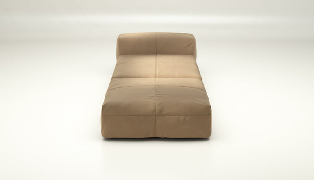 vetsak | Sofa Set 07 - Sun Lounger - leather - beige | Modular Sofa | 2 Seater | Daybed | Chaiselounge