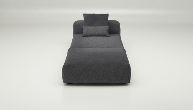 vetsak | Sofa Set 07 - Sun Lounger - loop loop - anthracite | Sofa Modulable | 2 Places | Daybed | Méridienne