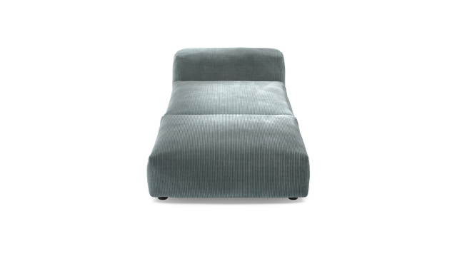vetsak | Sofa Set 07 - Sun Lounger - Cord Velour - Mint | Sofa Modulable | 2 Places | Daybed | Méridienne