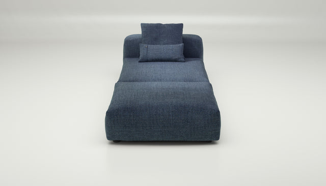vetsak | Sofa Set 07 - Sun Lounger - Pique - Dark Blue | Modular Sofa | 2 Seater | Daybed | Chaiselounge