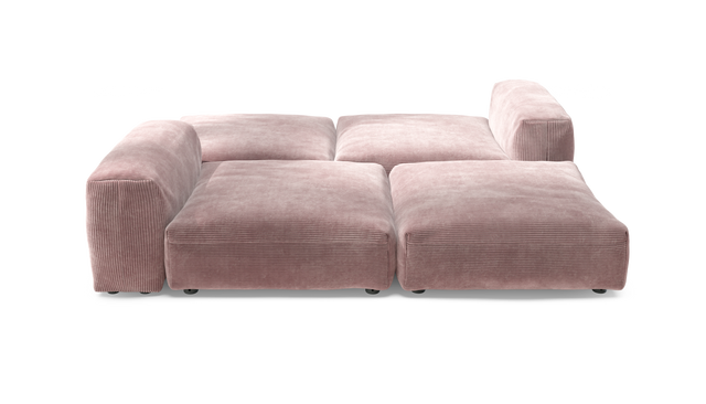vetsak | Sofa Set 08 - Daybed - Cord Velour - Blossom | Sofa Modulable | 6 Places | Outdoor Island | Double méridienne