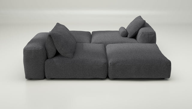 vetsak | Sofa Set 08 - Daybed - loop loop - anthracite | Sofa Modulable | 6 Places | Outdoor Island | Double méridienne
