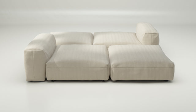 vetsak | Sofa Set 08 - Daybed - pique - beige | Modular Sofa | 6 Seater | Outdoor Island | Double lounger