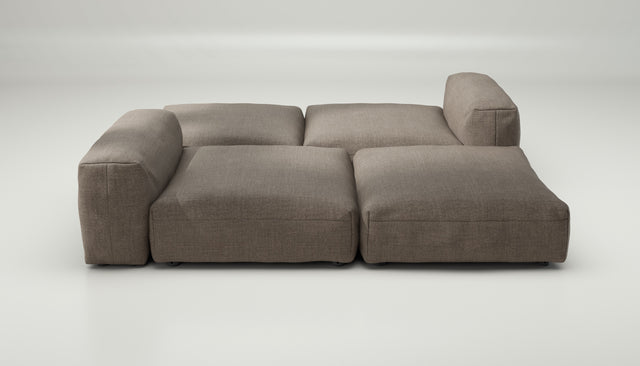 vetsak | Sofa Set 08 - Daybed - Pique - Stone | Modular Sofa | 6 Seater | Outdoor Island | Double lounger