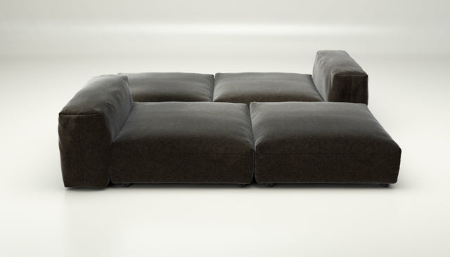 vetsak | Sofa Set 08 - Daybed - suave - anthracite | Sofa Modulable | 6 Places | Outdoor Island | Double méridienne