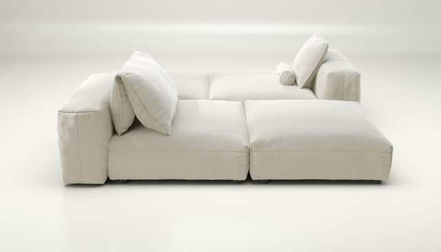 vetsak | Sofa Set 08 - Daybed - suave - pearl | Sofa Modulable | 6 Places | Outdoor Island | Double méridienne