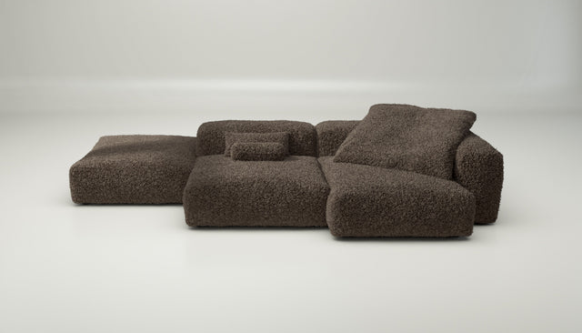 vetsak | Sofa Set 09 - The Island - doodle - cacao | Sofa Modulable | 7 Places | Sofa Island