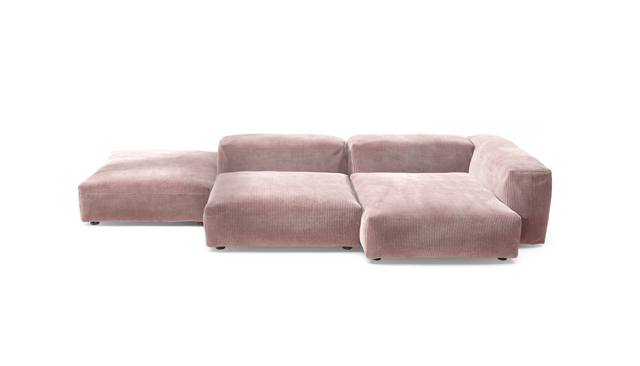 vetsak | Sofa Set 09 - The Island - Cord Velour - Blossom | Sofa Modulable | 7 Places | Sofa Island