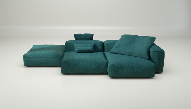vetsak | Sofa Set 09 - The Island - pique - cedar | Sofa Modulable | 7 Places | Sofa Island