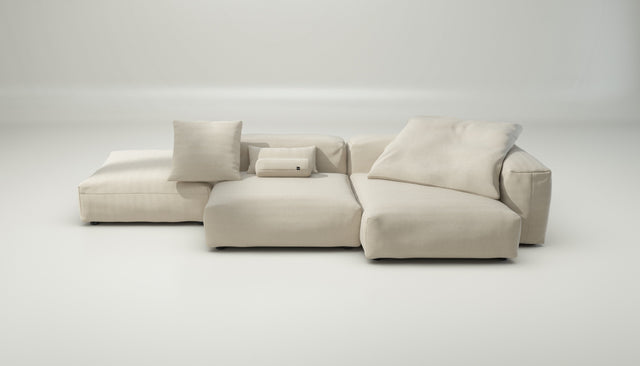 vetsak | Sofa Set 09 - The Island - pique - beige | Modular Sofa | 7 Seater | Sofa Island