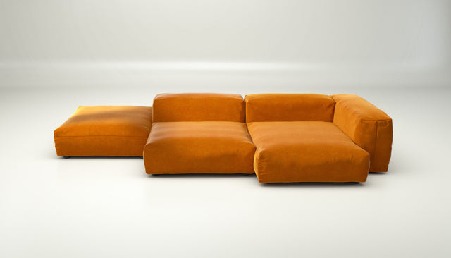 vetsak | Sofa Set 09 - The Island - suave - orange blaze | Sofa Modulable | 7 Places | Sofa Island