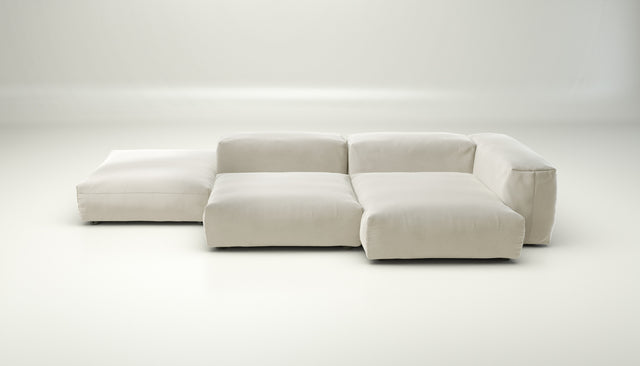 vetsak | Sofa Set 09 - The Island - suave - pearl | Sofa Modulable | 7 Places | Sofa Island