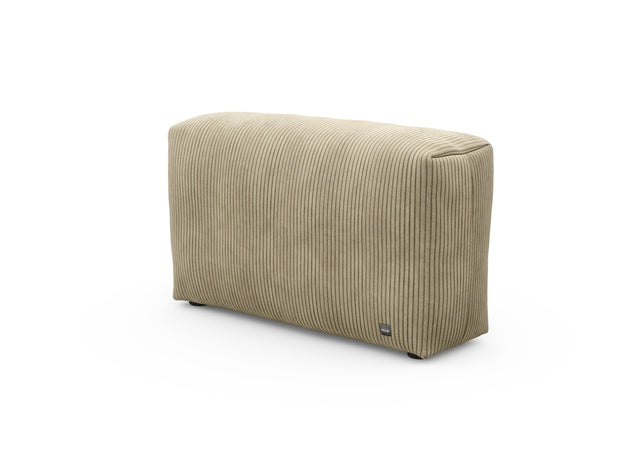 sofa side cover - cord velour - khaki - 105cm x 31cm