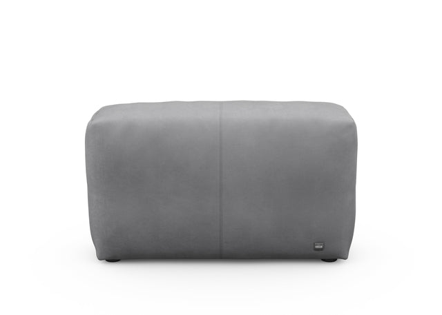 sofa side cover - leather - dark grey - 105cm x 31cm