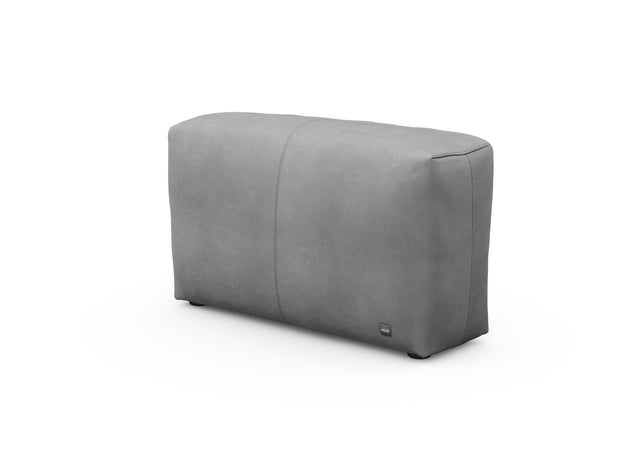 sofa side cover - leather - dark grey - 105cm x 31cm