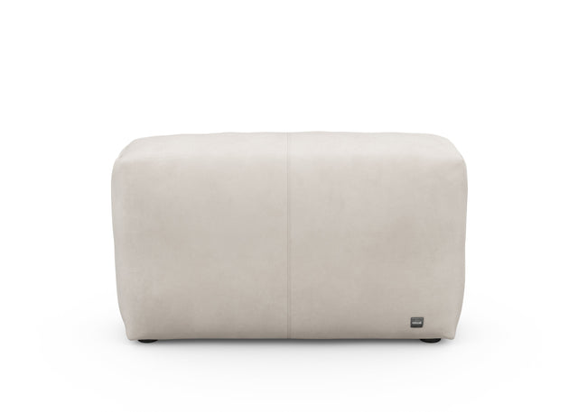 sofa side cover - leather - light grey - 105cm x 31cm