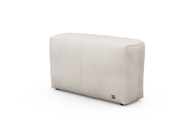 sofa side cover - leather - light grey - 105cm x 31cm