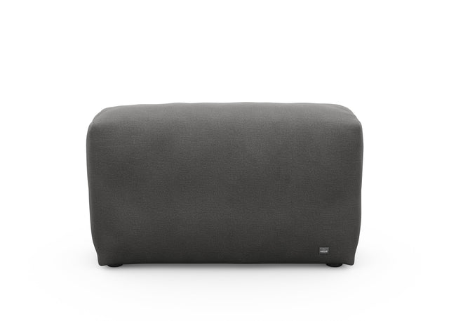 sofa side cover - linen - anthracite - 105cm x 31cm