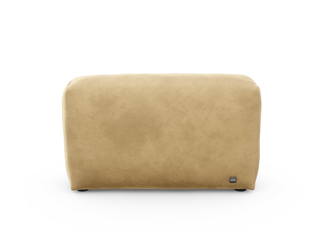 sofa side cover - velvet - caramel - 105cm x 31cm