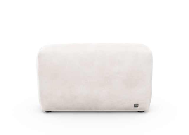 sofa side cover - velvet - creme - 105cm x 31cm