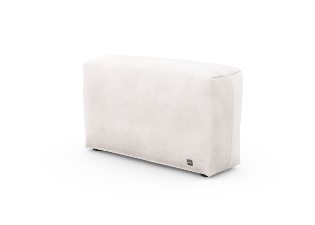 sofa side cover - velvet - creme - 105cm x 31cm