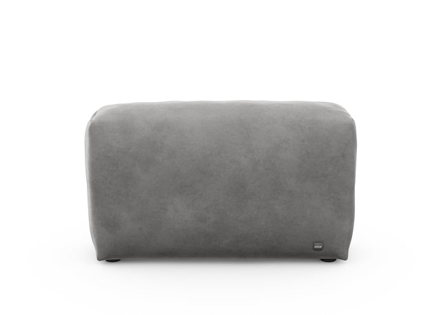 sofa side cover - velvet - dark grey - 105cm x 31cm