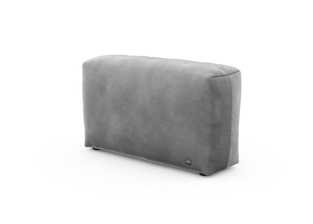 sofa side cover - velvet - dark grey - 105cm x 31cm