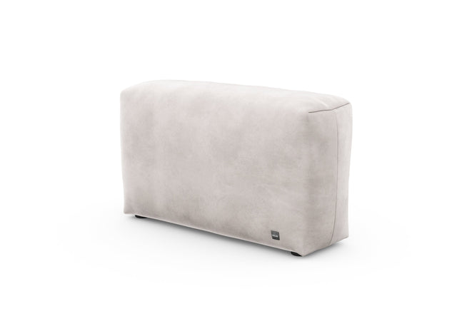 sofa side cover - velvet - light grey - 105cm x 31cm