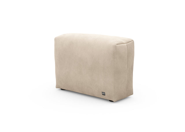 sofa side cover - cord velour - sand - 84cm x 31cm