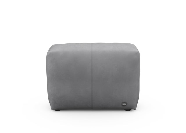 sofa side cover - leather - dark grey - 84cm x 31cm