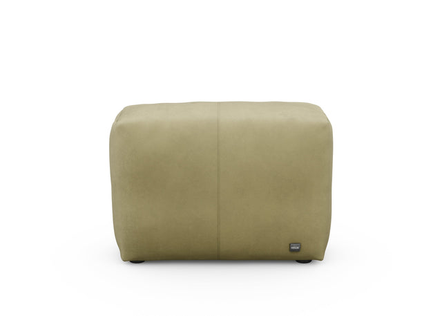 sofa side cover - leather - olive - 84cm x 31cm