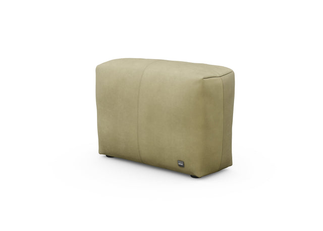 sofa side cover - leather - olive - 84cm x 31cm